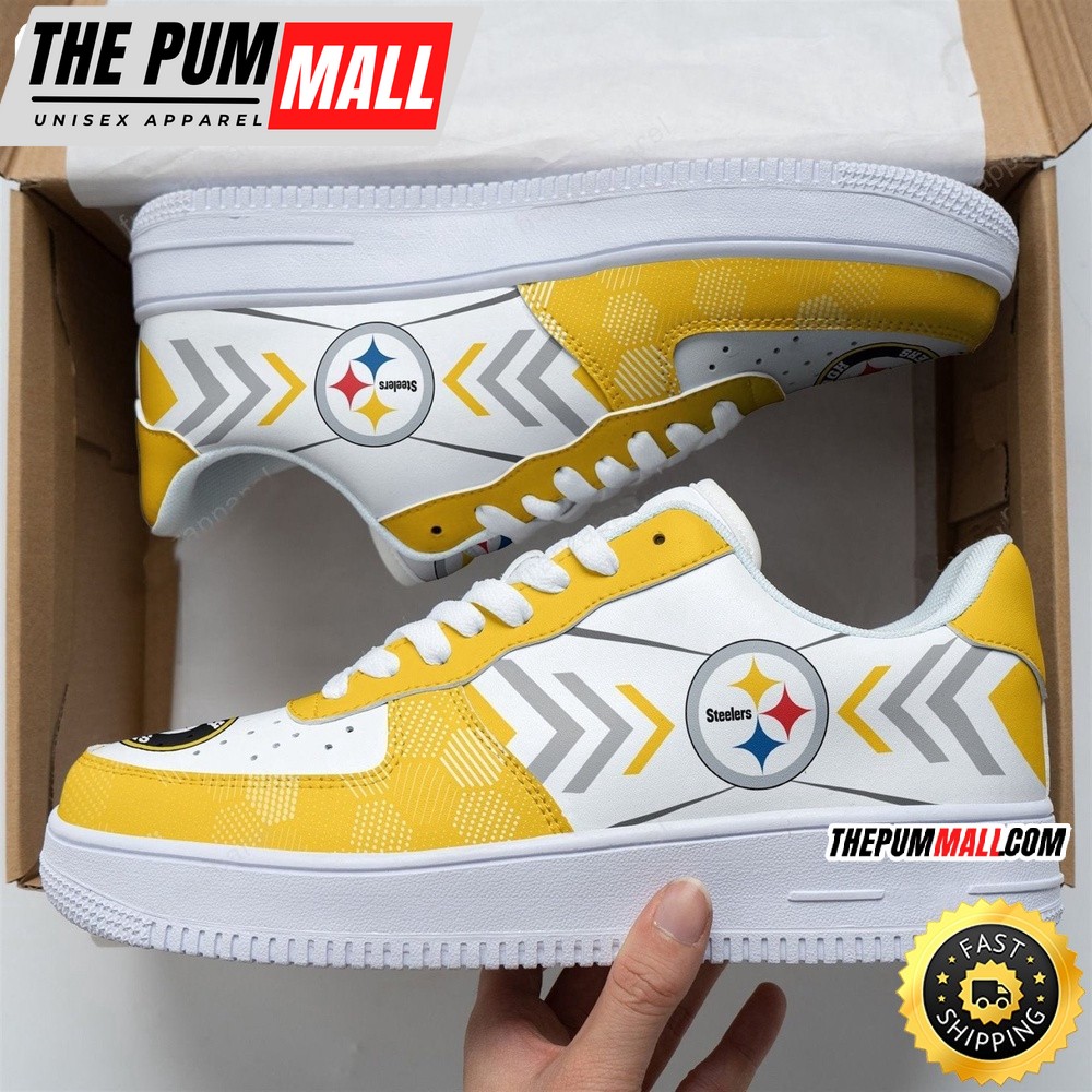 NFL Pittsburgh Steelers Air Force 1 Shoes Team Football Sports Shoes