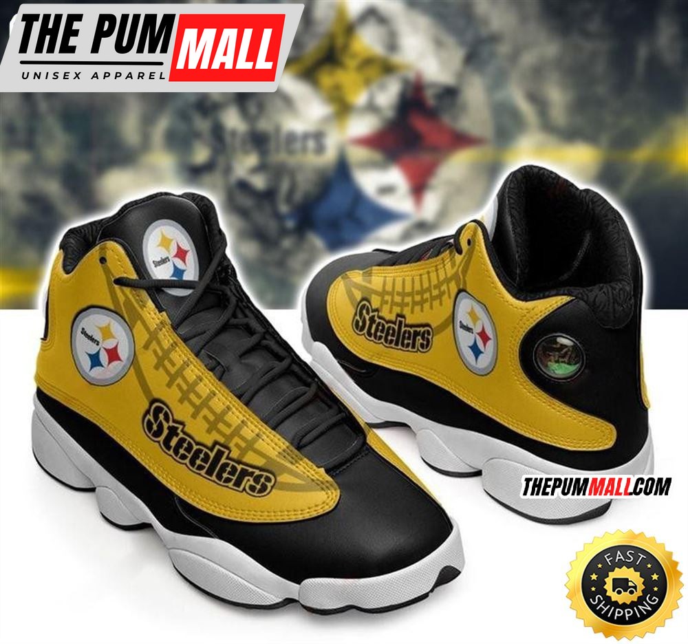NFL Pittsburgh Steelers Air Jd 13 Shoes V6