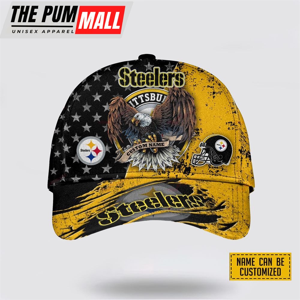 NFL Pittsburgh Steelers Cap 3D Personalized Classic Eagles Hats Show Your Team Spirit In Style