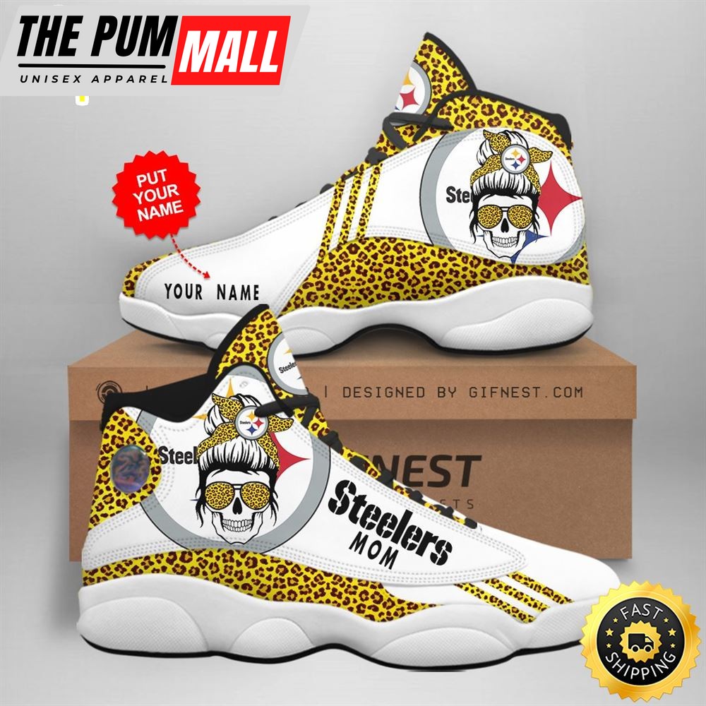NFL Pittsburgh Steelers Custom Name Air Jd 13 Shoes V5