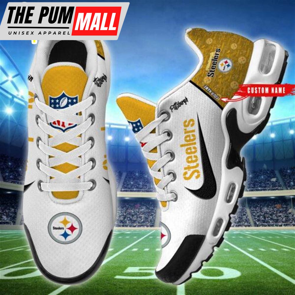 NFL Pittsburgh Steelers Custom Name Air Max Plus Shoes