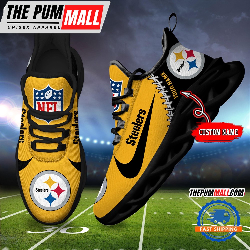 NFL Pittsburgh Steelers Football New Season Sneaker Max Soul Shoes
