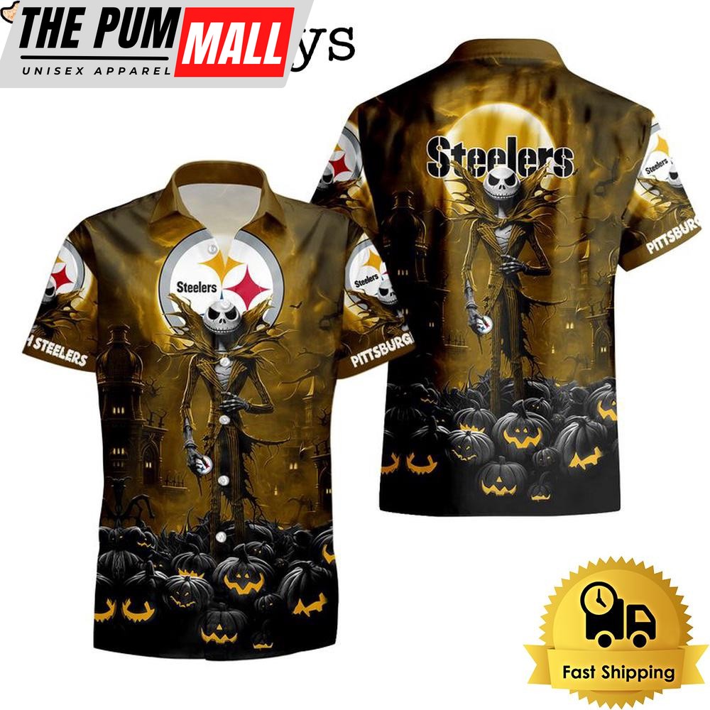 NFL Pittsburgh Steelers Halloween Jack Hawaiian Shirt