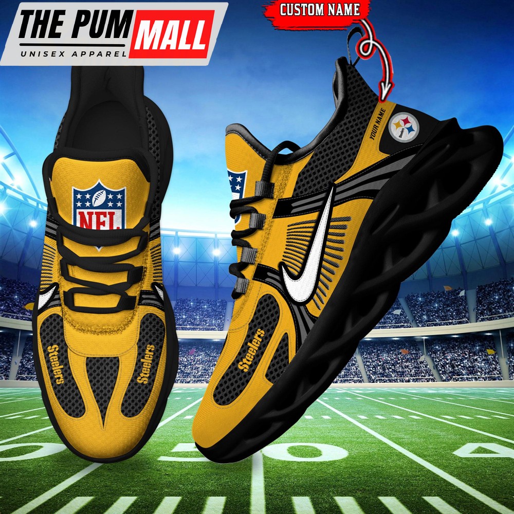 NFL Pittsburgh Steelers Logo Football Team New Season Max Soul Shoes
