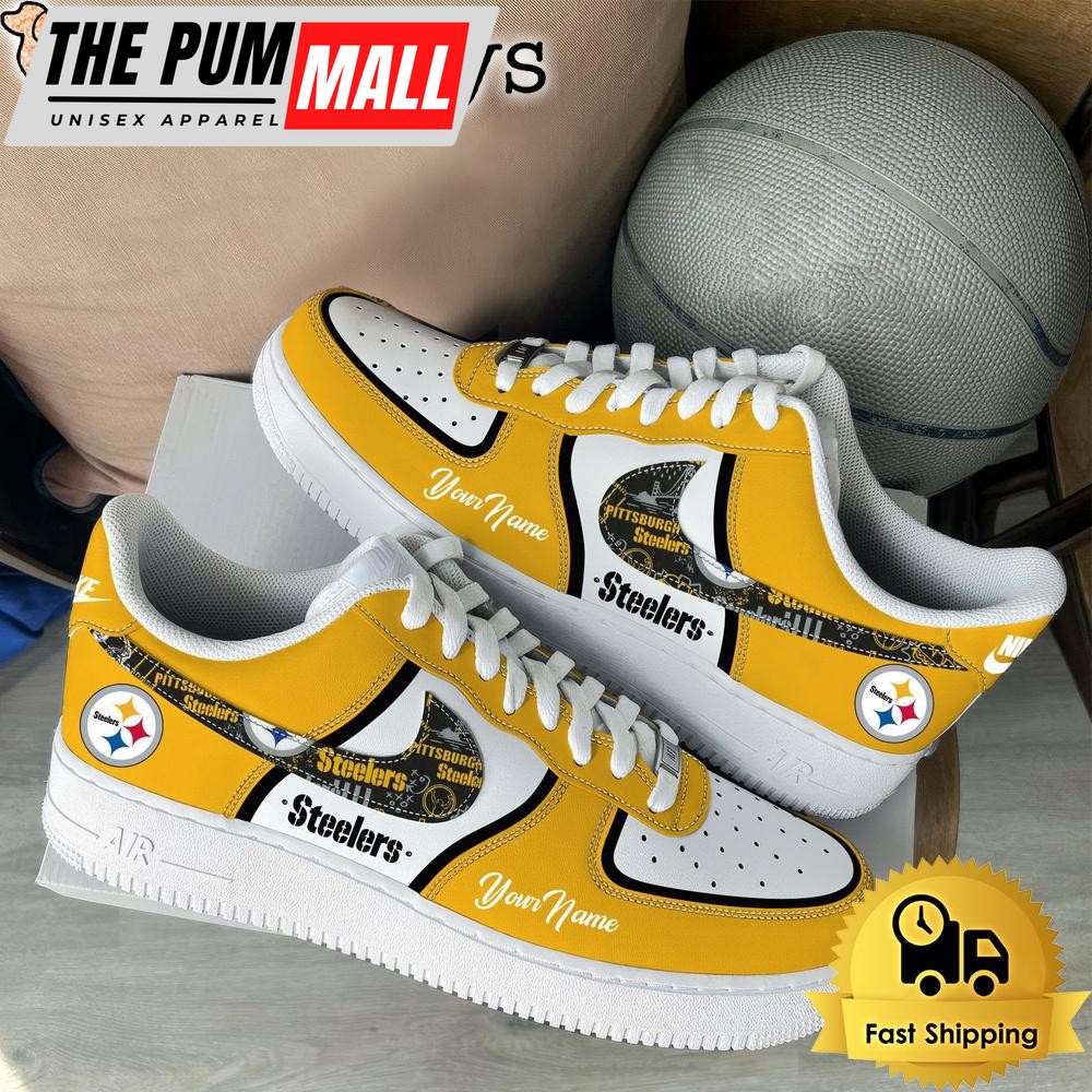 NFL Pittsburgh Steelers Logo Team Limited Edition New Design Custom Air Force 1 Shoes