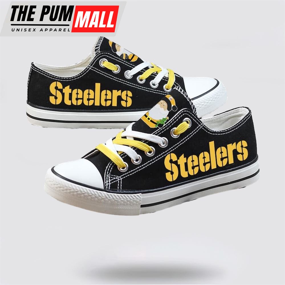 nfl-pittsburgh-steelers-low-top-canvas-print-chrismas-design-shoes-sport-sneaker-tq08rbnx NFL Pittsburgh Steelers Low Top Canvas Print Chrismas Design Shoes Sport Sneakers