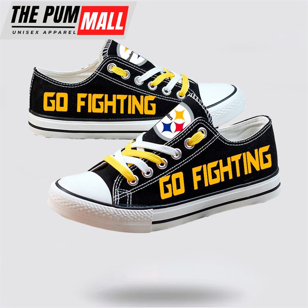 nfl-pittsburgh-steelers-low-top-canvas-shoes-sport-sneakers-elevate-your-footwea-7bqd0973 NFL Pittsburgh Steelers Low Top Canvas Shoes Sport Sneakers Elevate Your Footwear Collection With Team Spirit