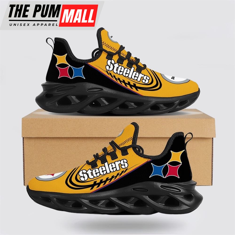 NFL Pittsburgh Steelers Max Soul Shoes Sneakers Sport Shoes Experience The Perfect Blend Of Style And Performance
