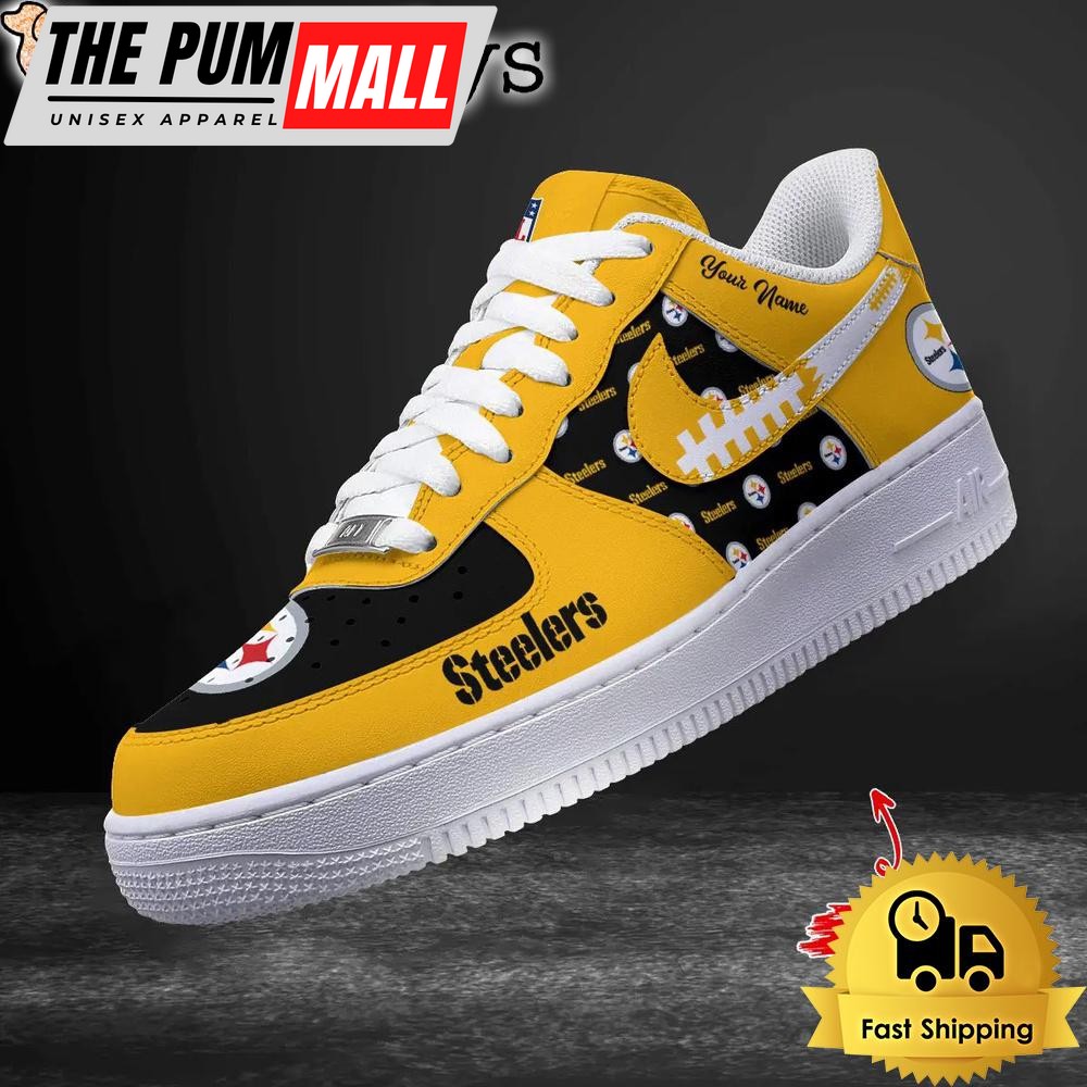 NFL Pittsburgh Steelers New Design 2025 Custom Air Force 1 Shoes