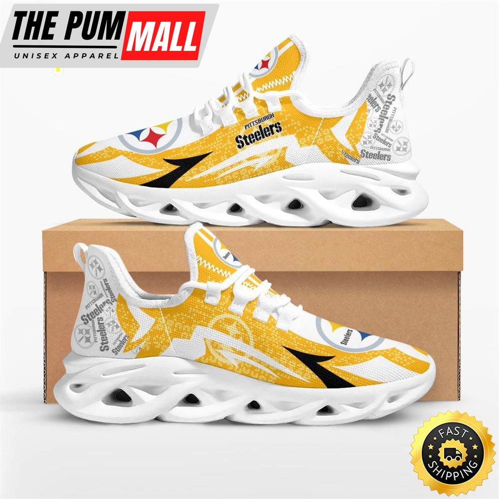 NFL Pittsburgh Steelers Symbol Geometric Pattern Max Soul Shoes