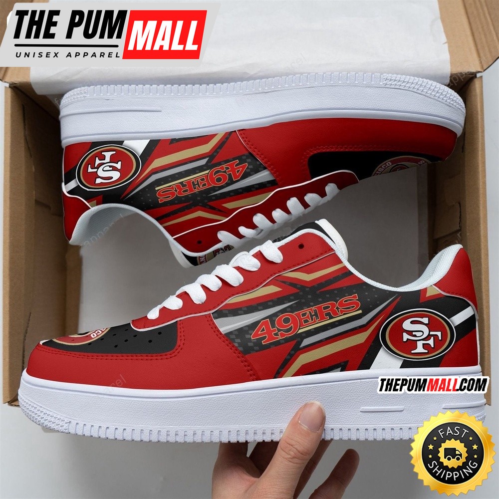 NFL San Francisco 49ers Air Force 1 Shoes Football Sports Shoes
