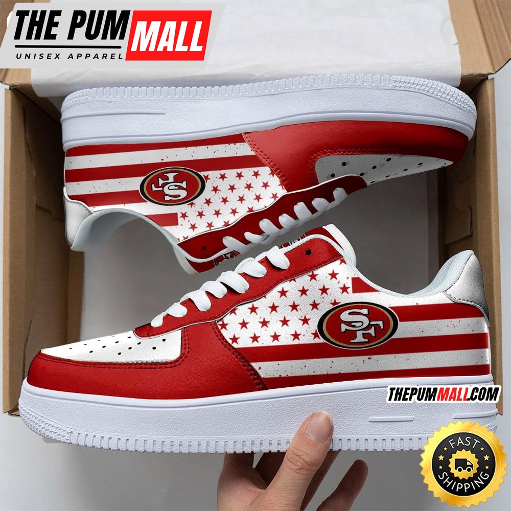 NFL San Francisco 49ers Air Force 1 Shoes Urban Streetwear Shoes