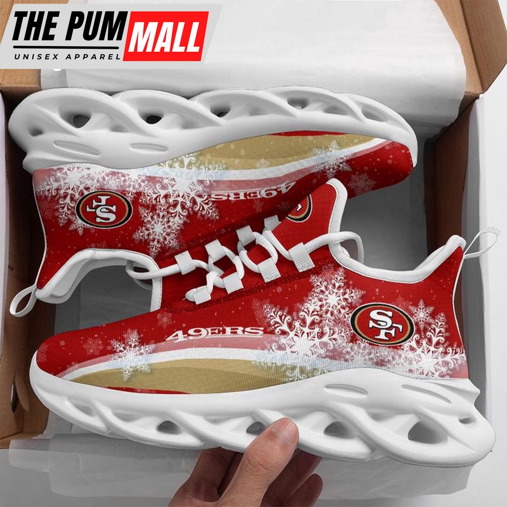 NFL San Francisco 49ers Christmas Snow Max Soul Shoes For Men Women