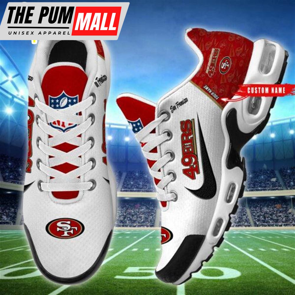 NFL San Francisco 49ers Custom Name Air Max Plus Shoes