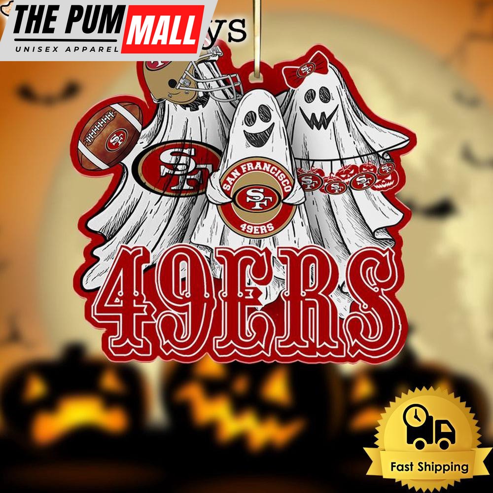 NFL San Francisco 49ers Football Halloween Ghosts Ornament Limited Edition
