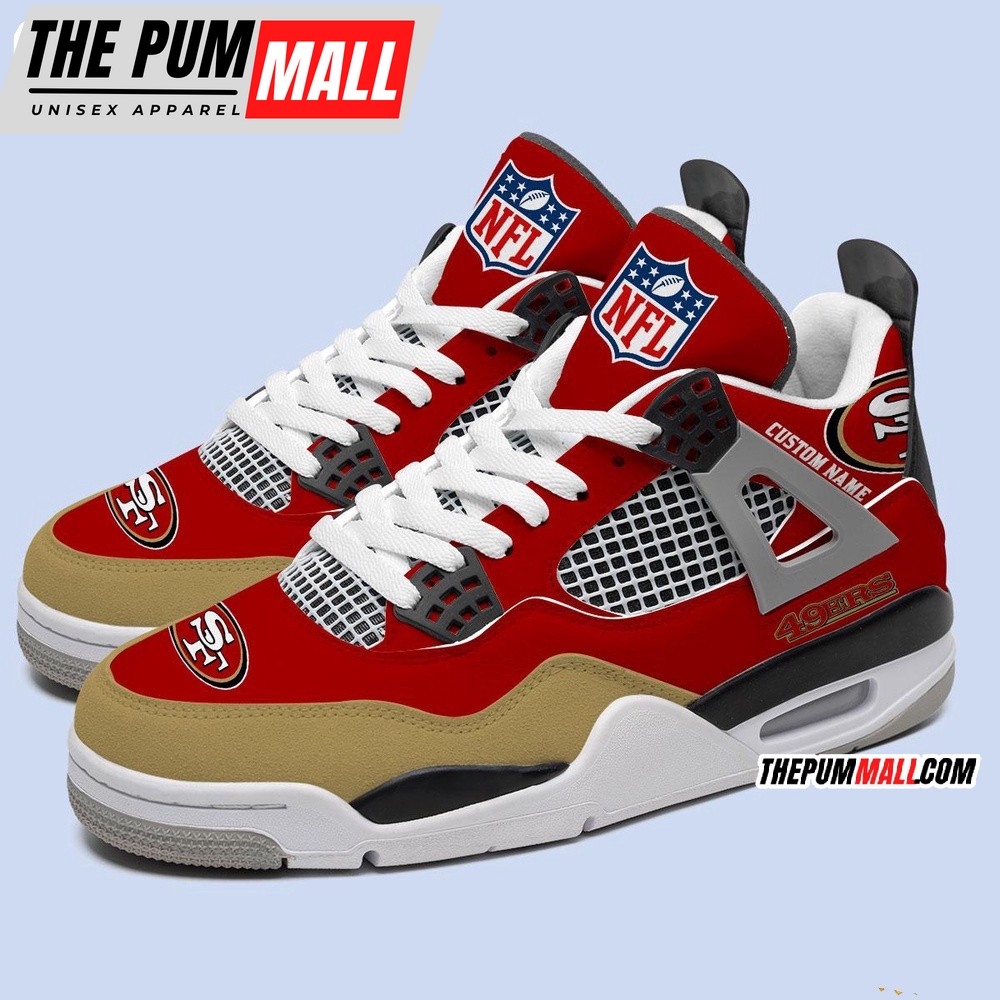 nfl-san-francisco-49ers-football-team-air-jordan-4-shoes-personalized-aj4-sneak-dwgmzalm NFL San Francisco 49ers Football Team Air Jordan 4 Shoes, Personalized AJ4 Sneaker