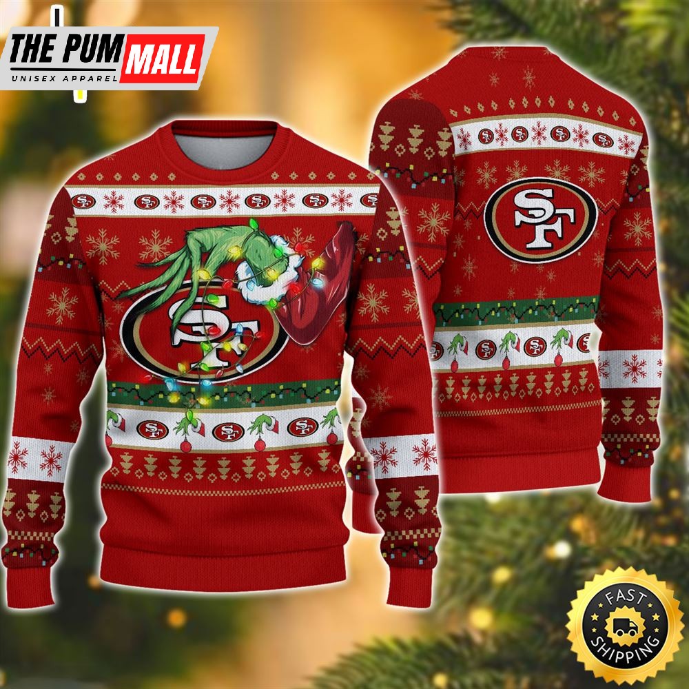 NFL San Francisco 49ers Grinch Christmas Ugly Sweater