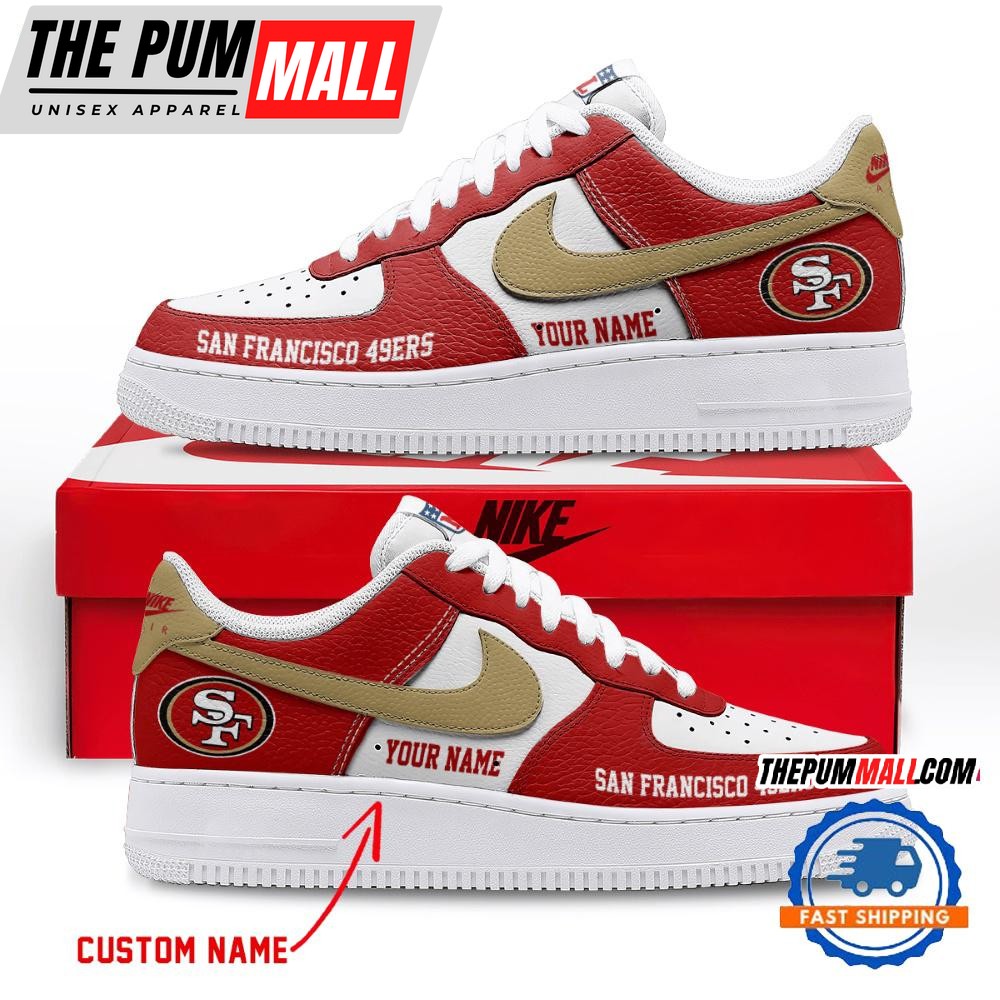 NFL San Francisco 49ers Limited Edition Personalized Air Force 1 Shoes Sneaker