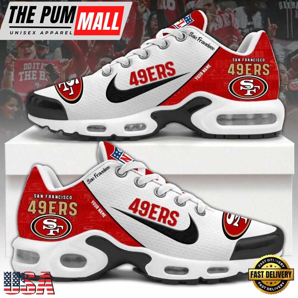NFL San Francisco 49ers Logo 2025 Custom Air Max Plus Shoes Running Sneakers