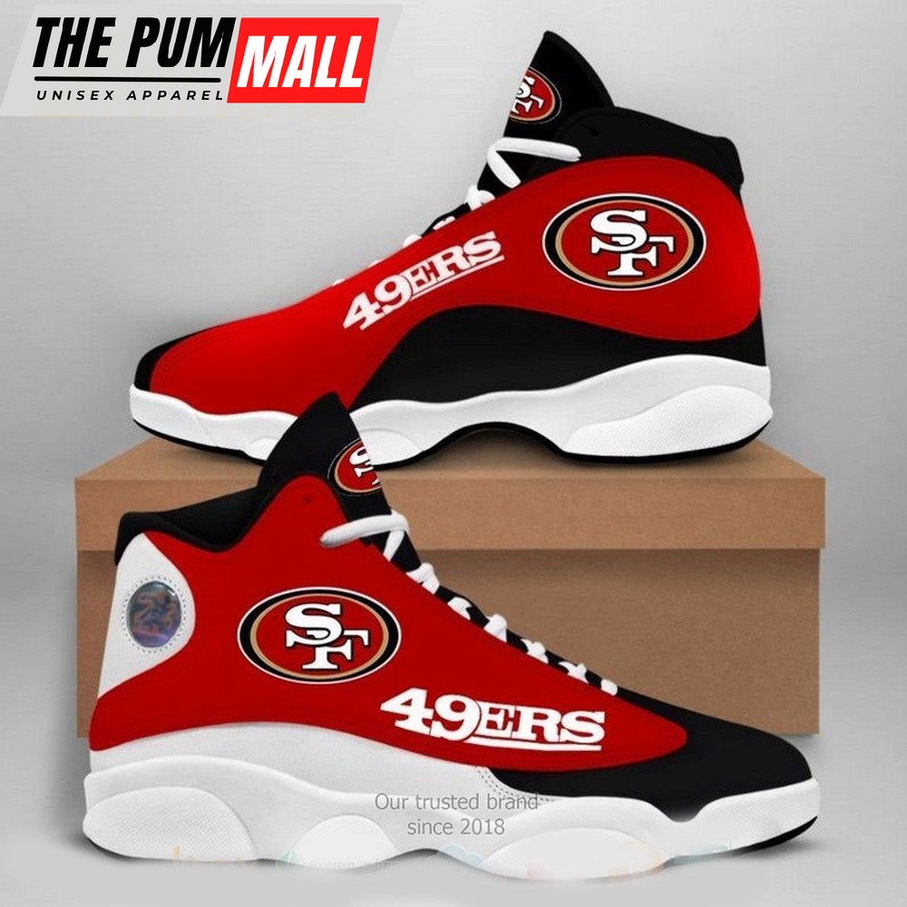 NFL San Francisco 49Ers Logo Football Team Air Jd 13 Shoes