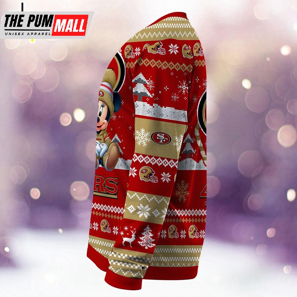 nfl-san-francisco-49ers-mickey-and-minnie-cute-christmas-ugly-sweater-4pana4cd NFL San Francisco 49ers Mickey And Minnie Cute Christmas Ugly Sweater