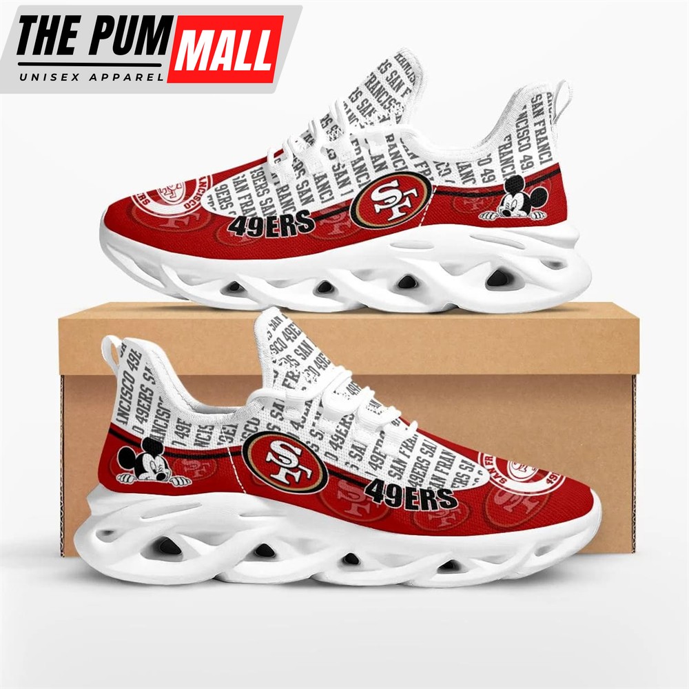 NFL San Francisco 49ers Mickey Mouse Max Soul Shoes