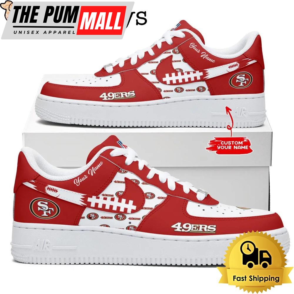 NFL San Francisco 49Ers New Design 2025 Custom Air Force 1 Shoes