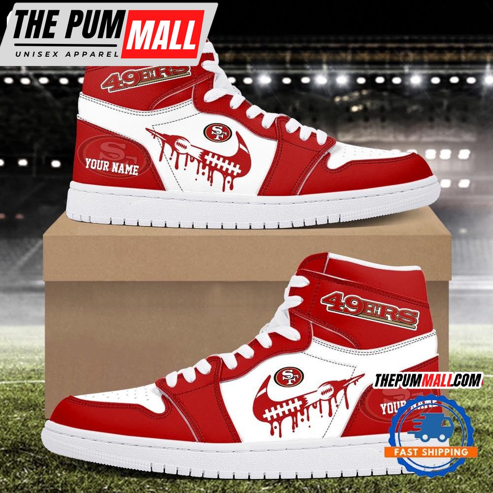 NFL San Francisco 49ers New Season Custom Air Jd 1 Hightop Shoes