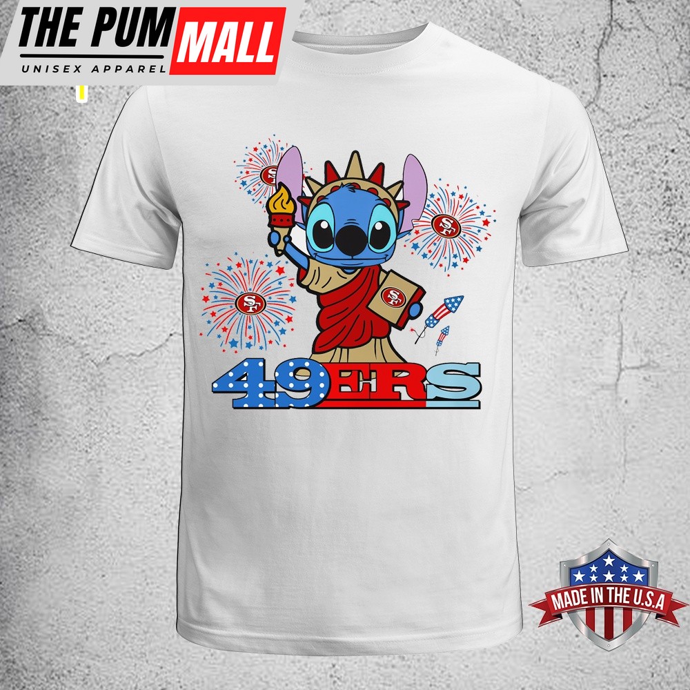 NFL San Francisco 49ers Stitch Independence 2025 Unisex T-Shirt