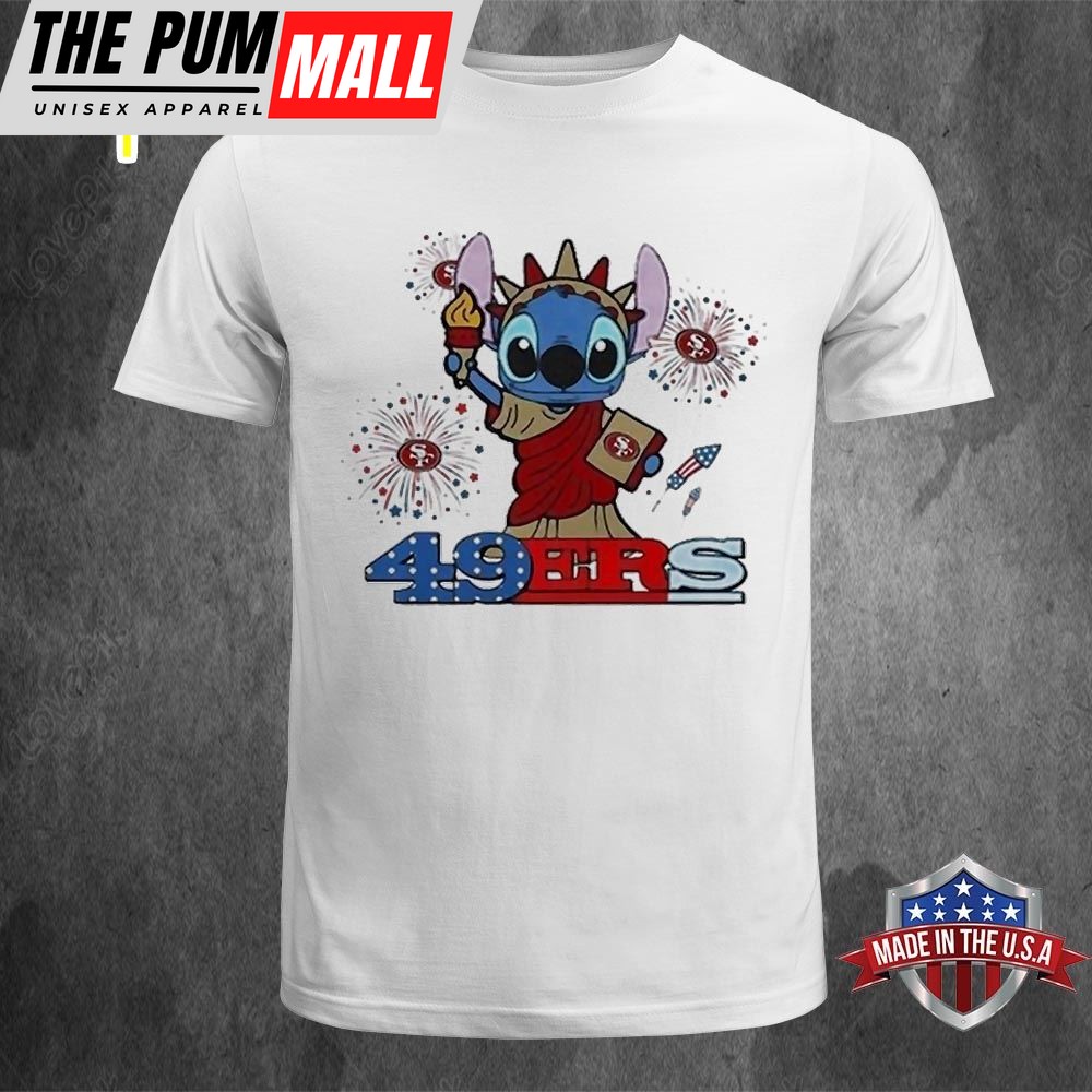 NFL San Francisco 49ers Stitch Independence 4th Of July 2025 Shirt