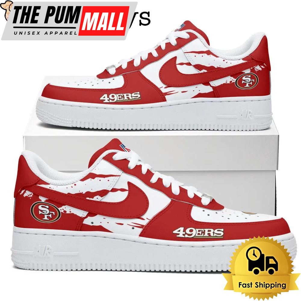 NFL San Francisco 49Ers Walk With Team Pride In Every Step Custom Air Force 1 Shoes