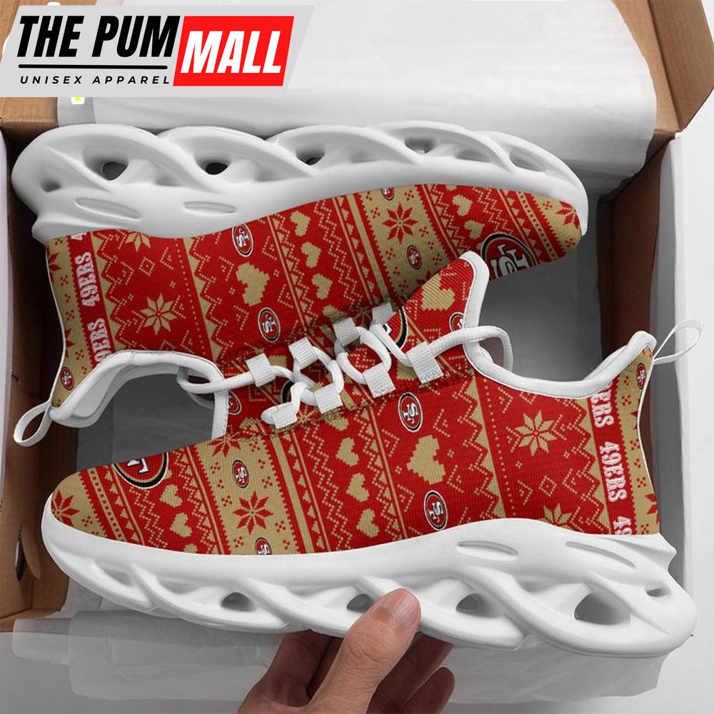NFL San Francisco 49ers X-max Patterns Christmas Max Soul Shoes