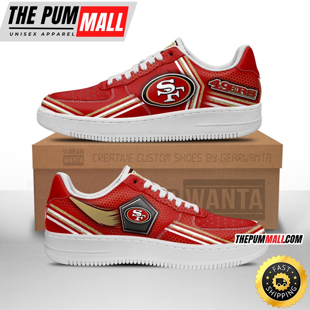NFL Sanfrancisco 49ers Air Force 1 Shoes Air Sneakers For Fans