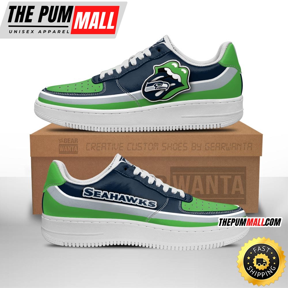 NFL Seattle Seahawks Air Force 1 Shoes Sexy Lips For Fans