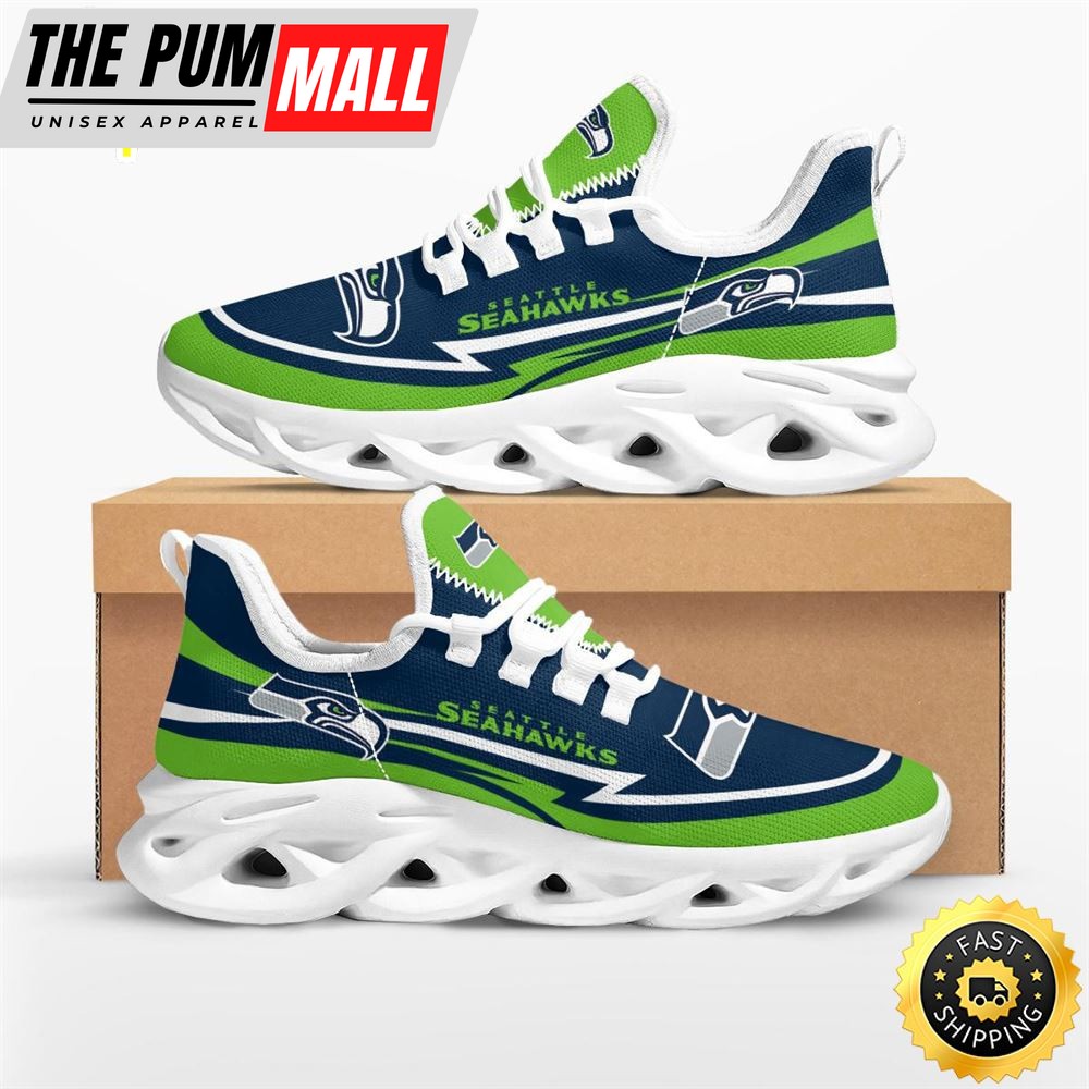 NFL Seattle Seahawks Are Coming Curves Max Soul Shoes