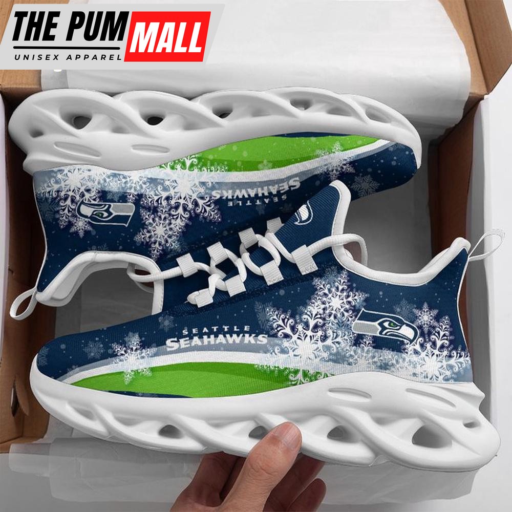 NFL Seattle Seahawks Christmas Snow Max Soul Shoes For Men Women
