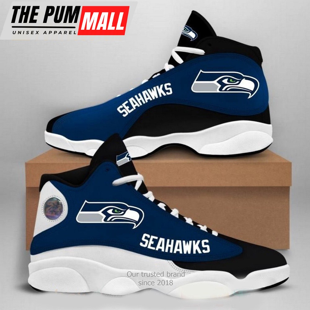 NFL Seattle Seahawks Football Team Air Jd 13 Shoes