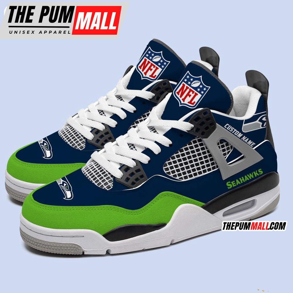 nfl-seattle-seahawks-football-team-air-jordan-4-shoes-personalized-aj4-sneaker-2gjty1s3 NFL Seattle Seahawks Football Team Air Jordan 4 Shoes, Personalized AJ4 Sneaker
