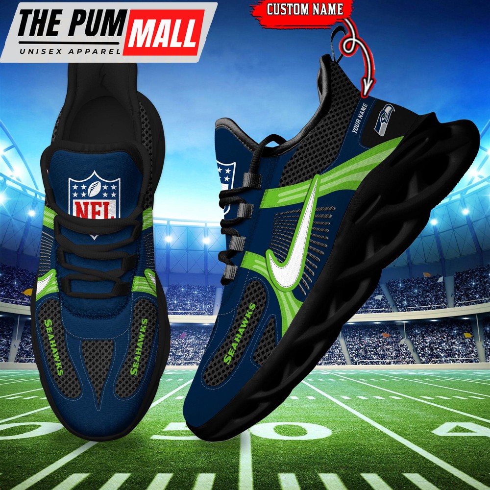 NFL Seattle Seahawks Logo Football Team New Season Max Soul Shoes