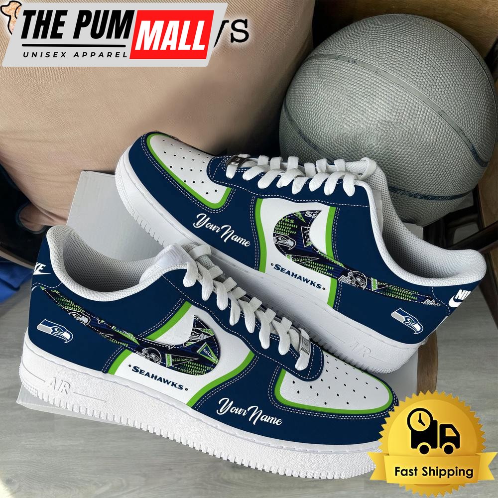 NFL Seattle Seahawks Logo Team Limited Edition New Design Custom Air Force 1 Shoes