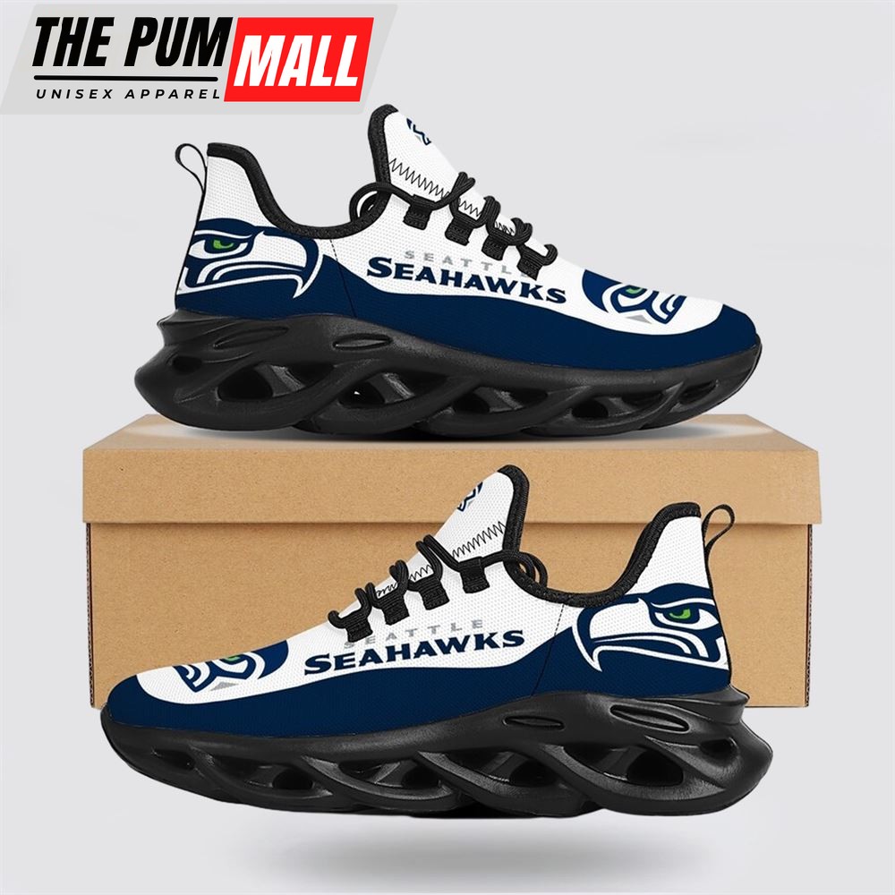 NFL Seattle Seahawks Max Soul Shoes Sneakers Sport Shoes Dominate The Streets With Authentic Nfl Style