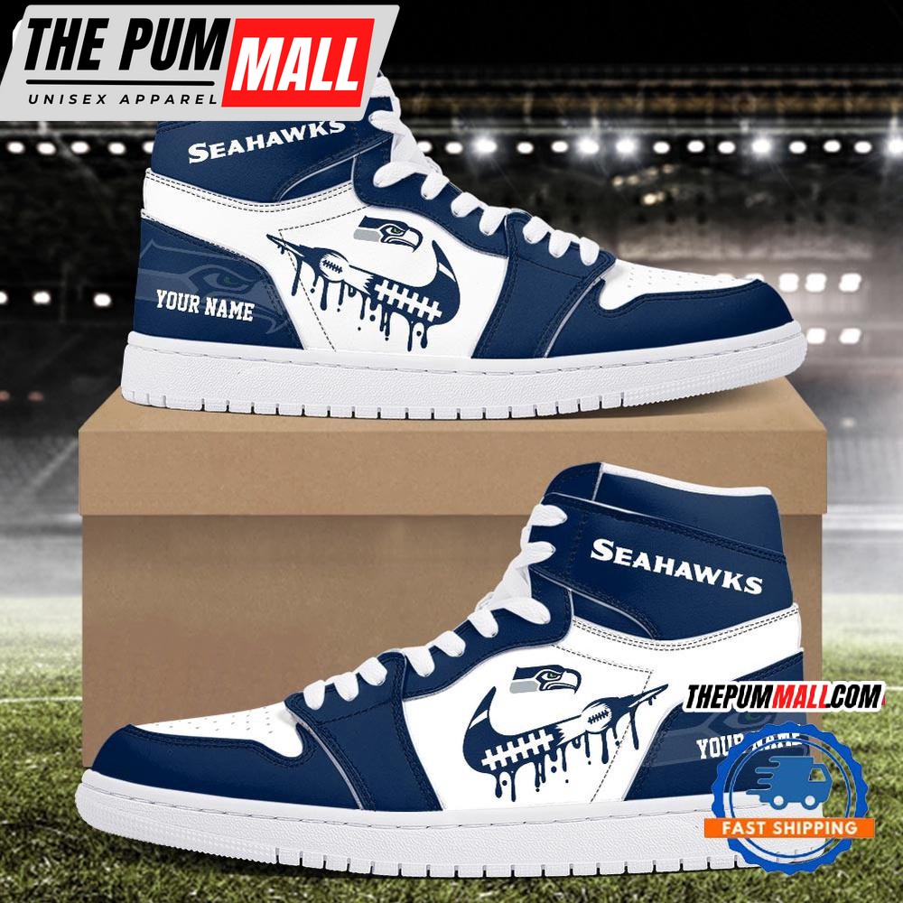 NFL Seattle Seahawks New Season Custom Air Jd 1 Hightop Shoes