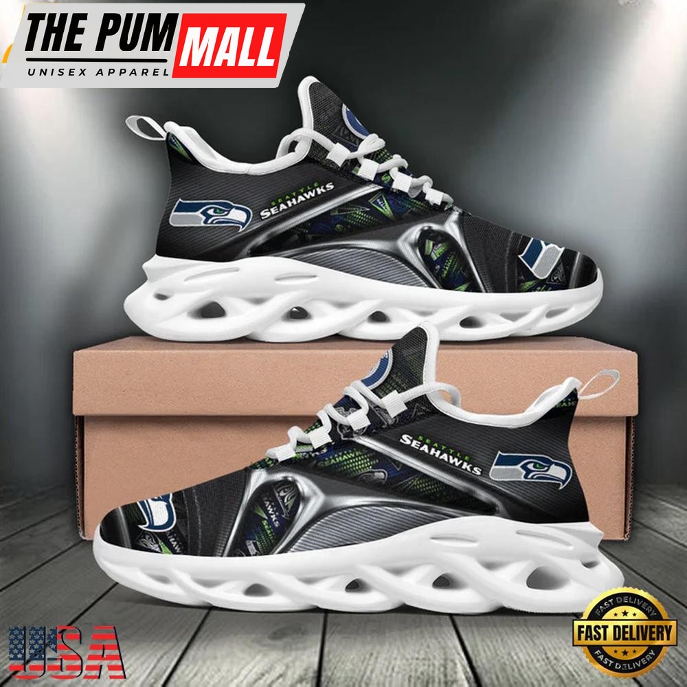 NFL Seattle Seahawks Sport Max Soul Shoes, Running Sneakers Shoes, Fan Gifts