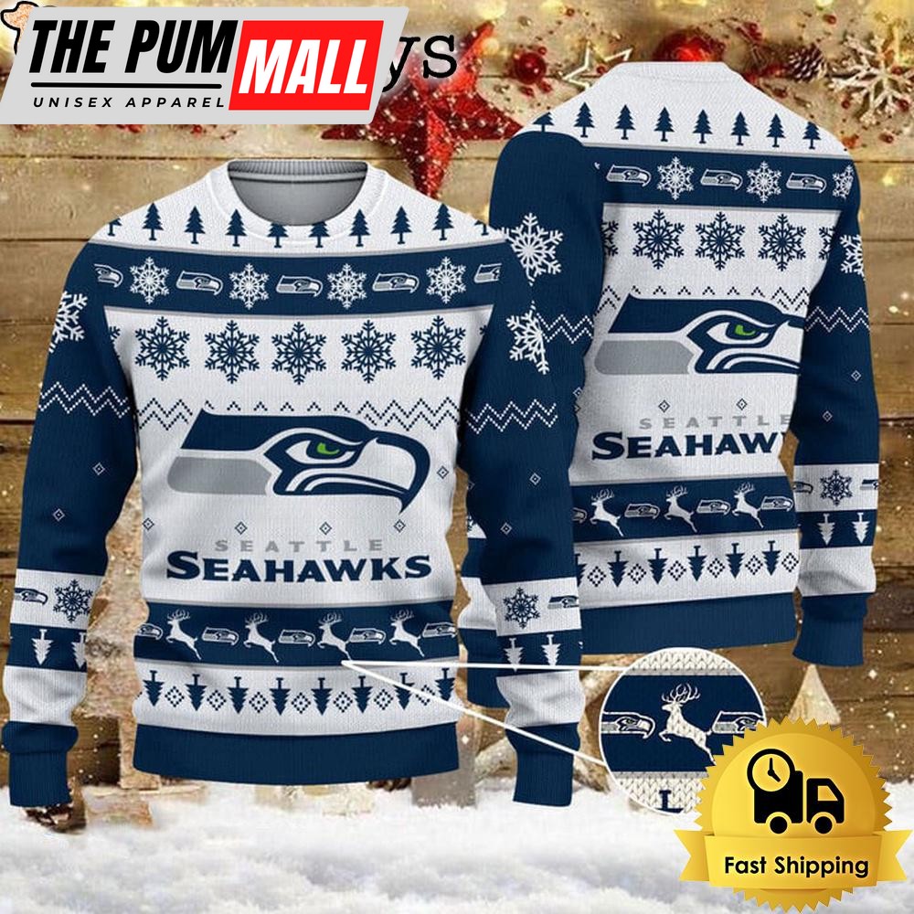 NFL Seattle Seahawks Team Winter Ugly Christmas Sweater
