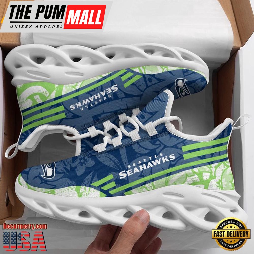 NFL Seattle Seahawks Tropical Max Soul Shoes , Running Sneakers Shoes