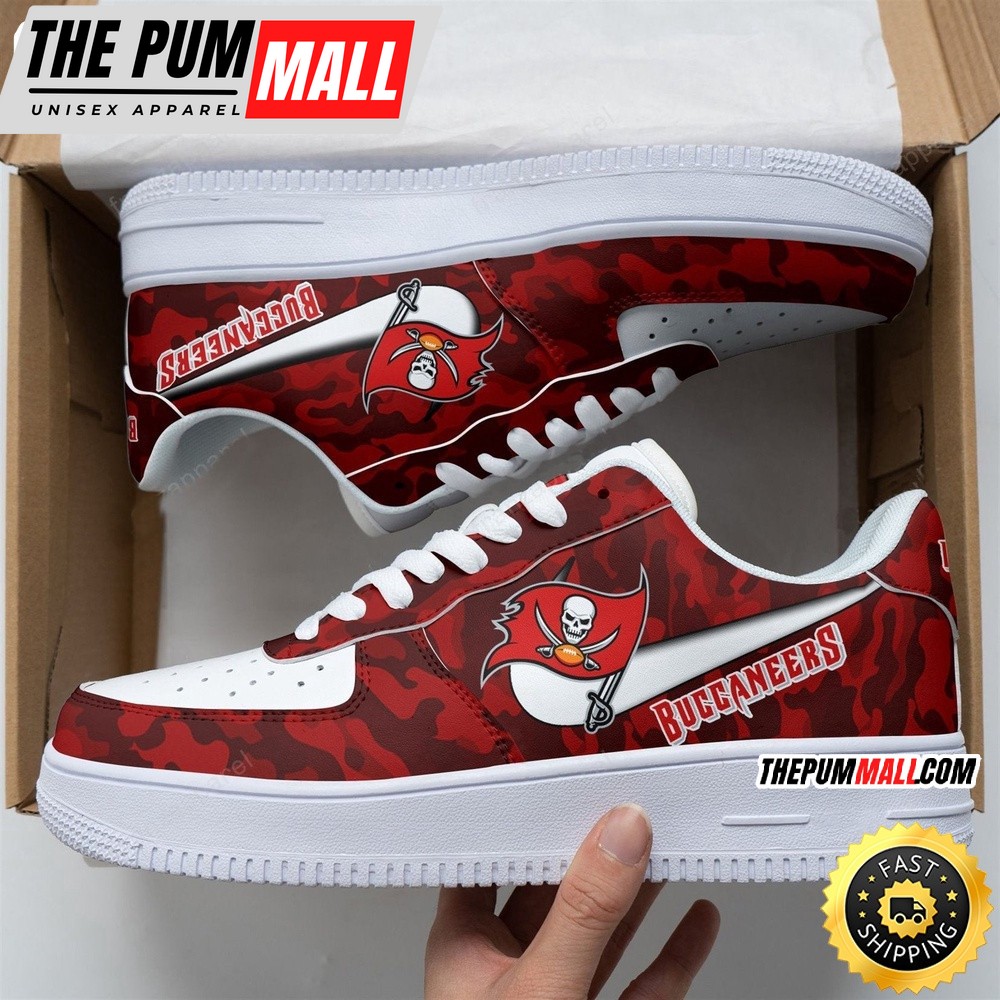 NFL Tampa Bay Buccaneers Air Force 1 Shoes Football Sports Shoes