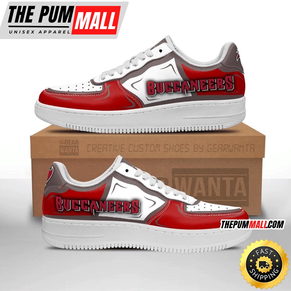 NFL Tampa Bay Buccaneers Air Force 1 Shoes Football Sports Sneaker Shoes