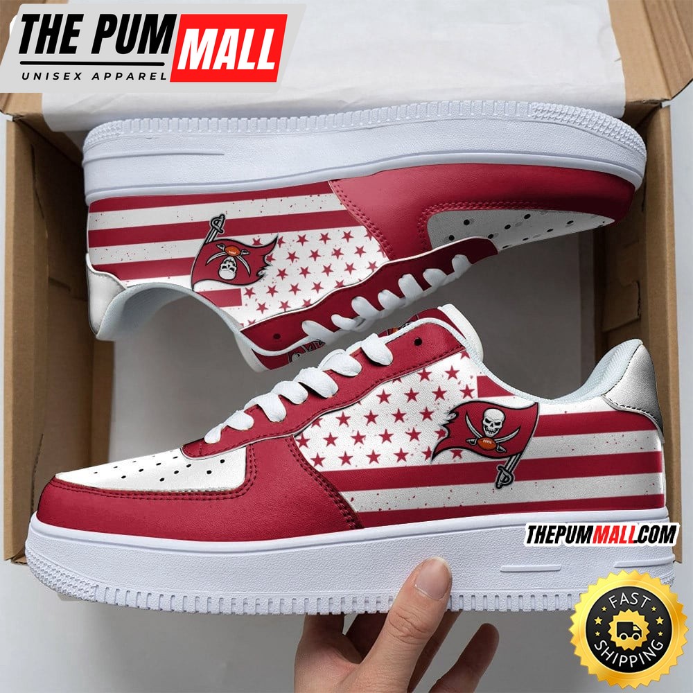 NFL Tampa Bay Buccaneers Air Force 1 Shoes Urban Streetwear Shoes