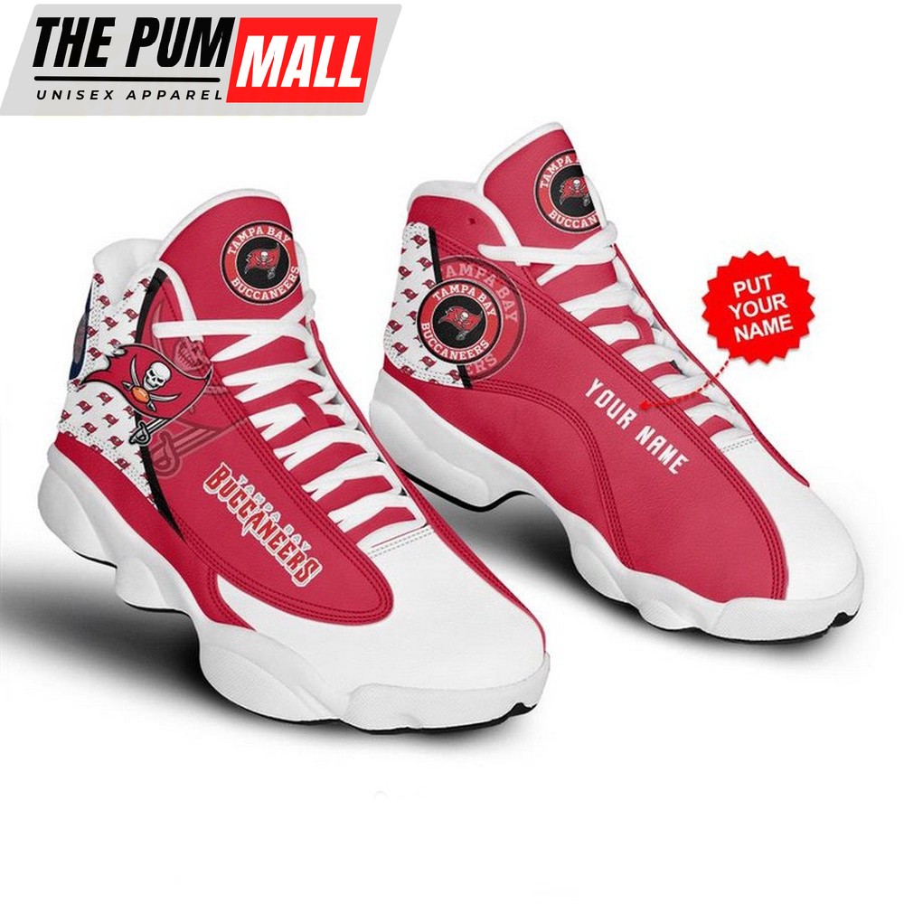 NFL Tampa Bay Buccaneers Custom Name Air Jd 13 Shoes, JD13 Sporty Shoes