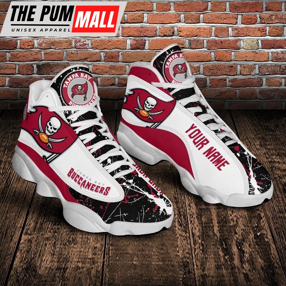 NFL Tampa Bay Buccaneers Custom Name Air Jd 13 Shoes Sneaker